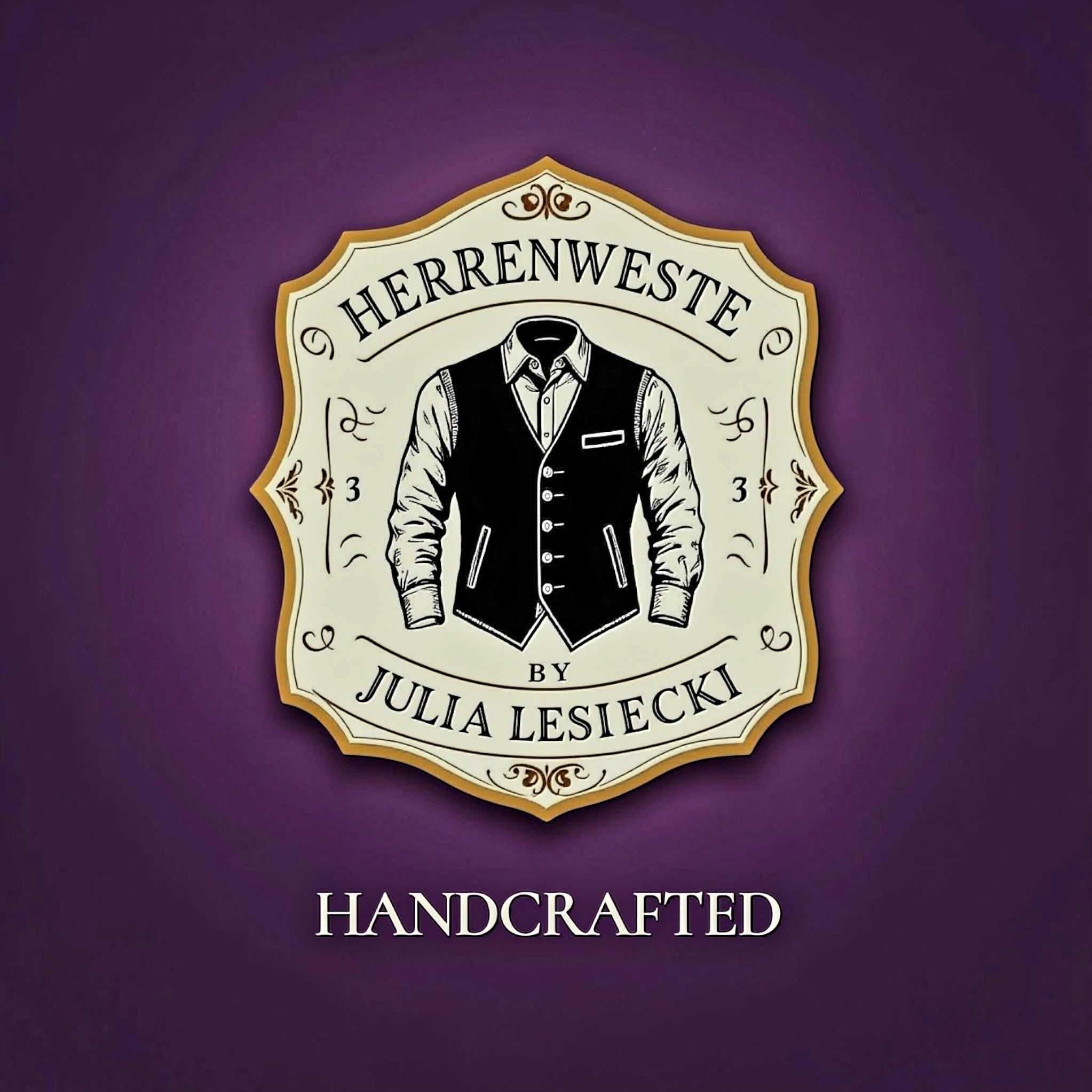Logo Herrenweste by Julia Lesiecki