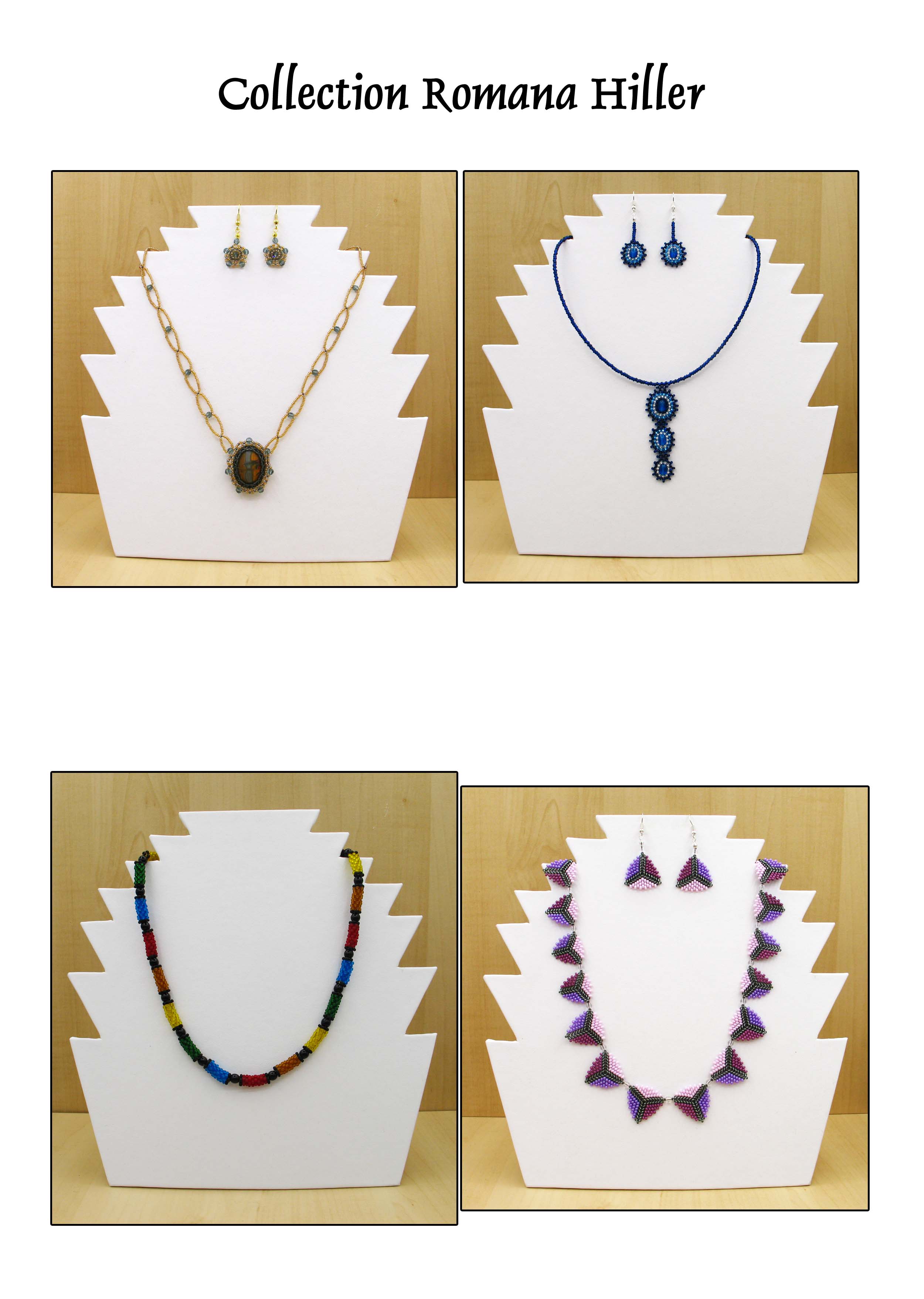 handgefertigter Schmuck aus kleinen Glasperlen